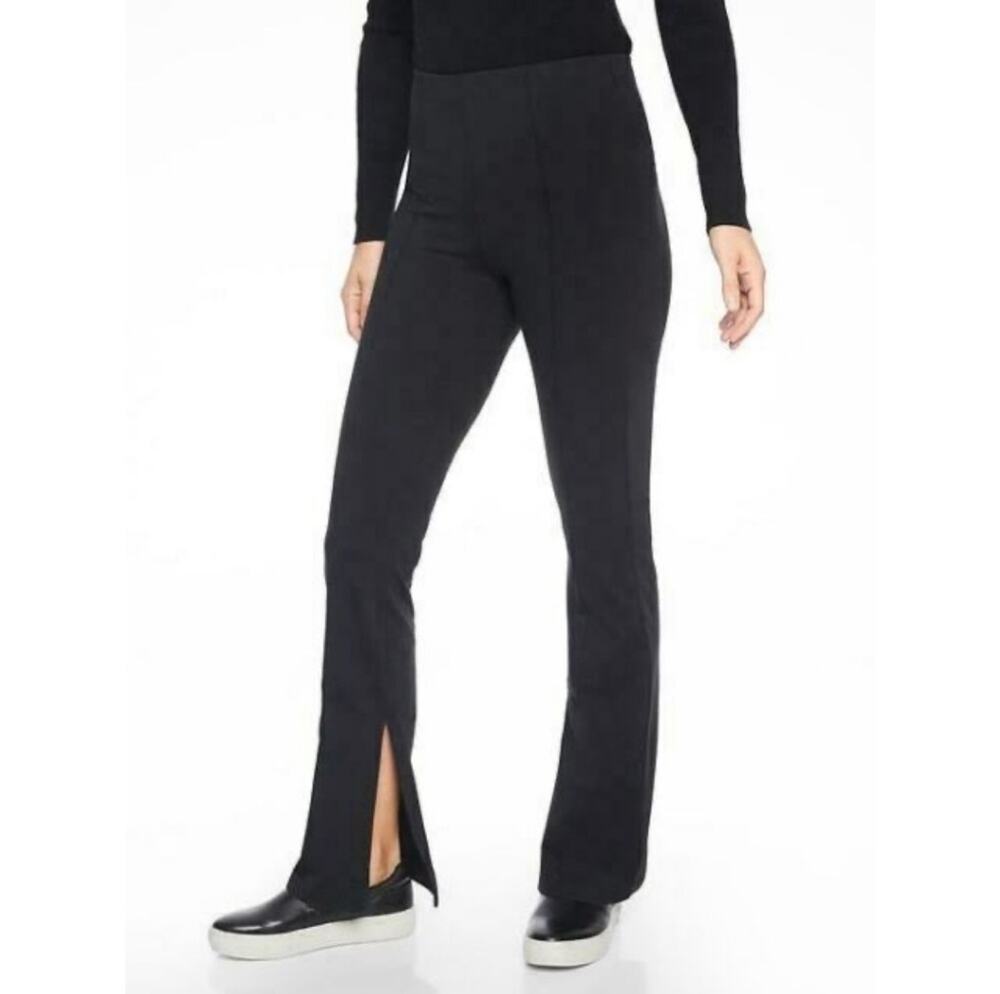 Athleta Pants Womens Medium Black Greenwich Flare Pull On Yoga Stretch Active